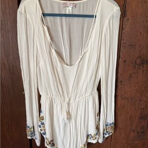 Band of Gypsies Cream Textured Top